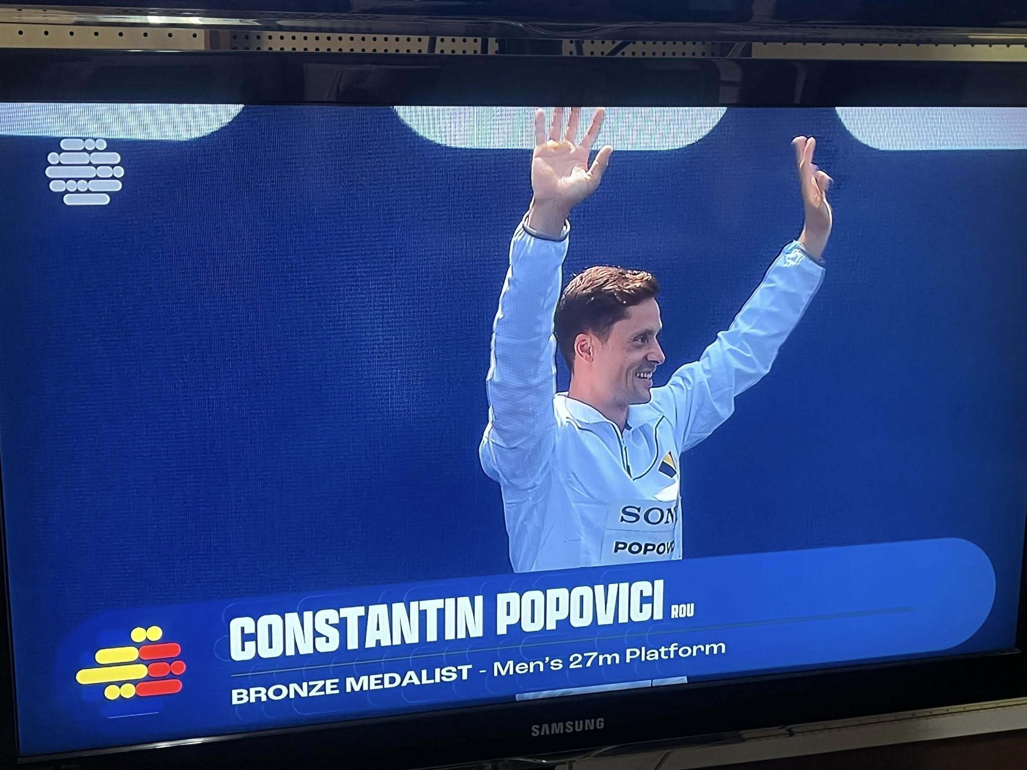 Constantin Popovici, medalie de bronz în concursul de sărituri în apă de la mare înălţime, la CM de Nataţie