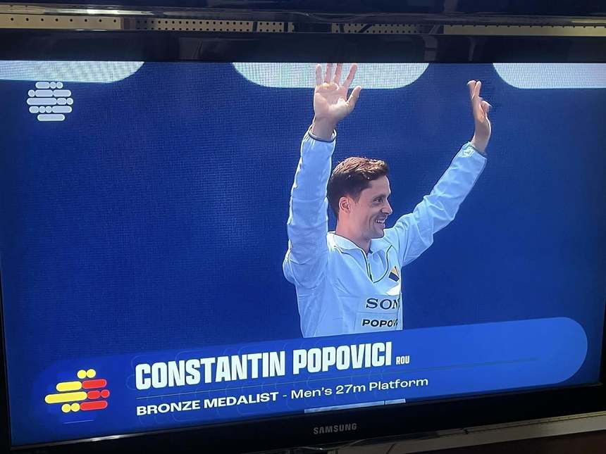 UPDATE - Constantin Popovici, medalie de bronz în concursul de sărituri în apă de la mare înălţime, la CM de Nataţie