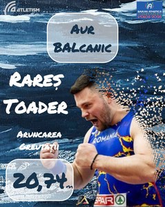 Atletism: România, 9 medalii, din care patru de aur, la Campionatul Balcanic de seniori de la Volos