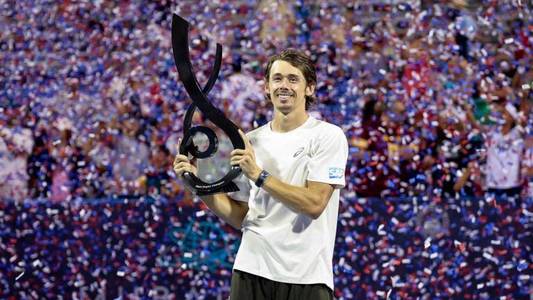 De Minaur a salvat trei mingi de meci şi a câştigat titlul la Washington Open