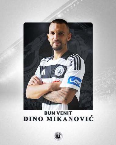 Superliga: FC Universitatea Cluj l-a transferat pe fundaşul dreapta croat Dino Mikanovic