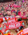 Fanii de la Liverpool, omagiu pentru Diogo Jota la primul meci pe Anfield de la decesul atacantului - VIDEO