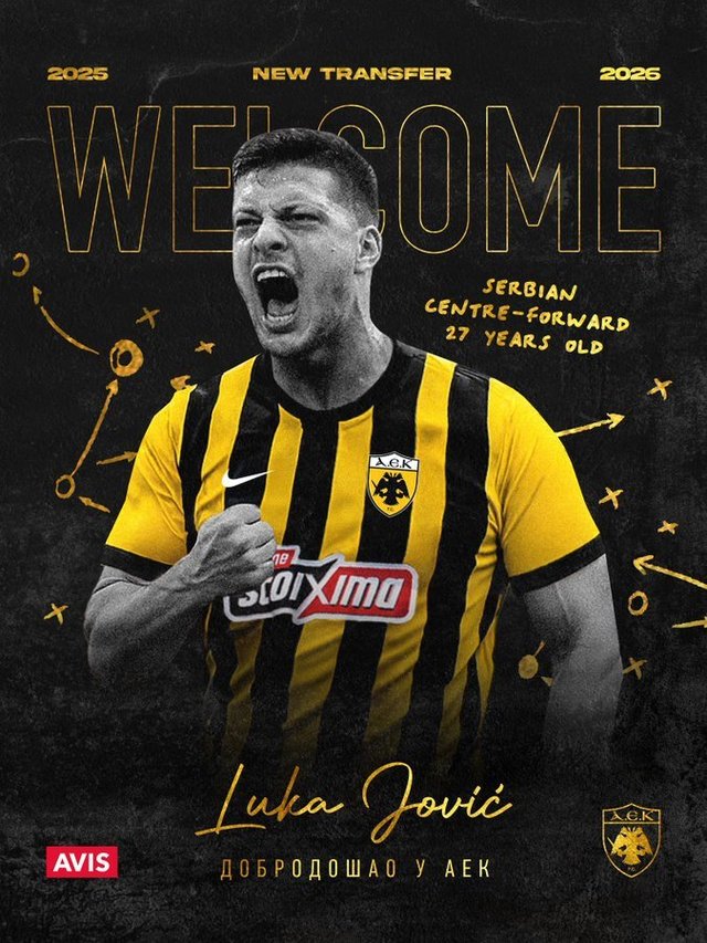 Internaţionalul sârb Luka Jovic va juca la AEK Atena