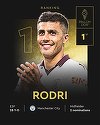 Manchester City: Rodri s-a accidentat şi nu va fi apt sută la sută până după pauza internaţională din septembrie