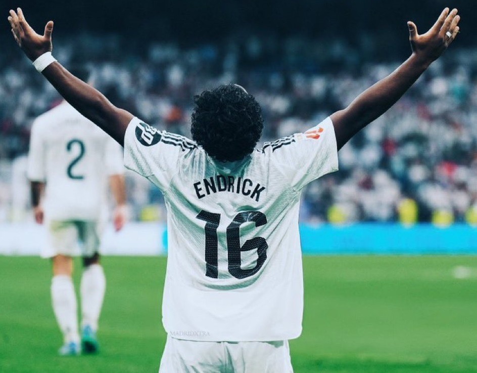 Endrick va purta tricoul cu numărul 9 la Real Madrid
