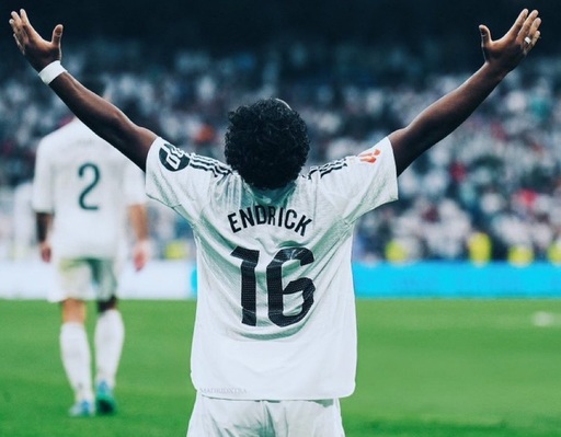 Endrick va purta tricoul cu numărul 9 la Real Madrid