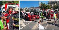 UPDATE - Accident la Super Rally Timişoara - Marco Leu, fiul lui Mihai Leu, a avariat grav maşina de concurs a tatălui său / Copilotul a fost rănit / Cum s-a produs accidentul - VIDEO