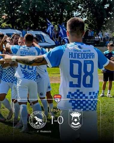 Liga 2: Corvinul Hunedoara a învins Chindia Târgovişte, scor 1-0