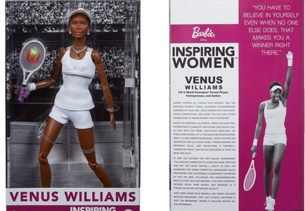 Venus Williams este din nou Barbie. De această dată, păpuşa cu imaginea ei face parte din colecţia „Femei care Inspiră”