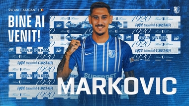 Superliga: Jovan Markovic, transferat de la Universitatea Craiova la Farul Constanţa