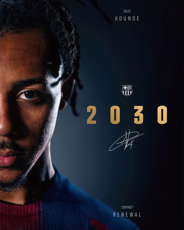 Fundaşul Jules Kounde şi-a prelungit contractul cu FC Barcelona