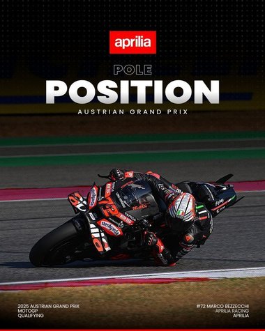 MotoGP: Marco Bezzecchi (Aprilia) va pleca din pole position la Grand Prix-ul Austriei 