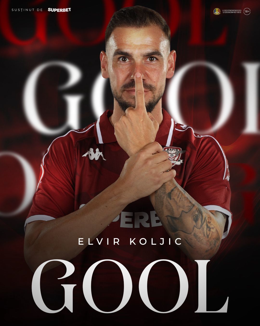 Meciul Rapid - FCSB: Elvir Koljic - Sunt fericit că am marcat două goluri şi am ajutat echipa
