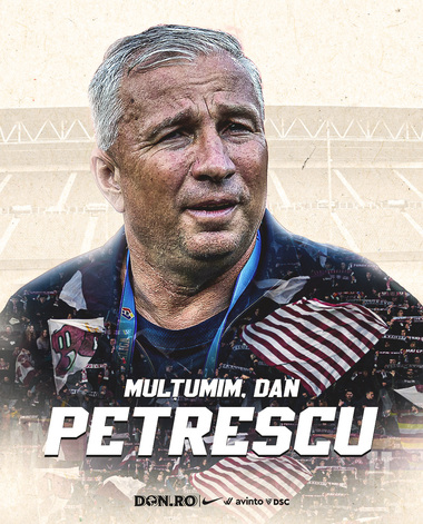 CFR Cluj anunţă despărţirea oficială de antrenorul Dan Petrescu