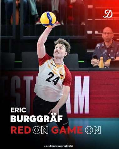 Volei masculin: Germanul Eric Burggräf, noul jucător al campioanei Dinamo