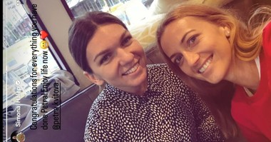 Simona Halep, mesaj pentru Petra Kvitova: Felicitări pentru tot. Acum bucură-te de viaţă!