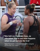 US Open: „Nu ai niciun pic de educaţie”, tensiune maximă între Taylor Townsend şi Jelena Ostapenko la finalul meciului din turul doi - VIDEO