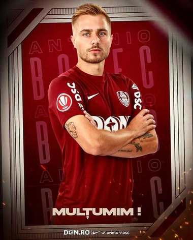 Superliga: CFR Cluj a încheiat colaborarea cu jucătorul Antonio Bosec