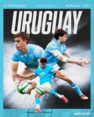 Naţionala Uruguayului s-a calificat la Cupa Mondială de rugby din 2027