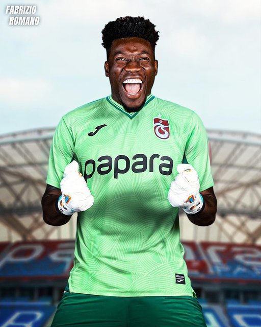 Portarul André Onana va fi împrumutat de Manchester United la Trabzonspor