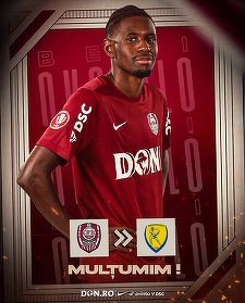 Mercato: Beni Nkololo a plecat de la CFR Cluj şi a semnat cu Panetolikos, în Grecia