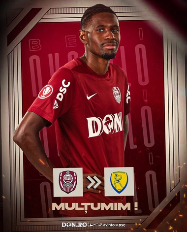 Mercato: Beni Nkololo a plecat de la CFR Cluj şi a semnat cu Panetolikos, în Grecia