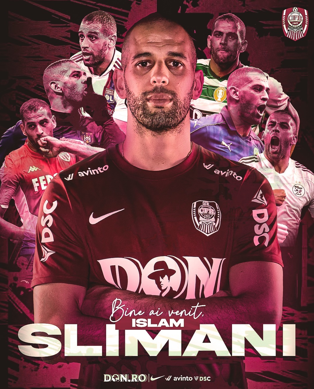Islam Slimani, cel mai bun marcator din istoria selecţionatei Algeriei, a semnat cu CFR Cluj