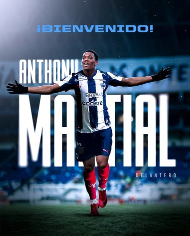 Atacantul francez Anthony Martial a semnat cu echipa mexicană Monterrey
