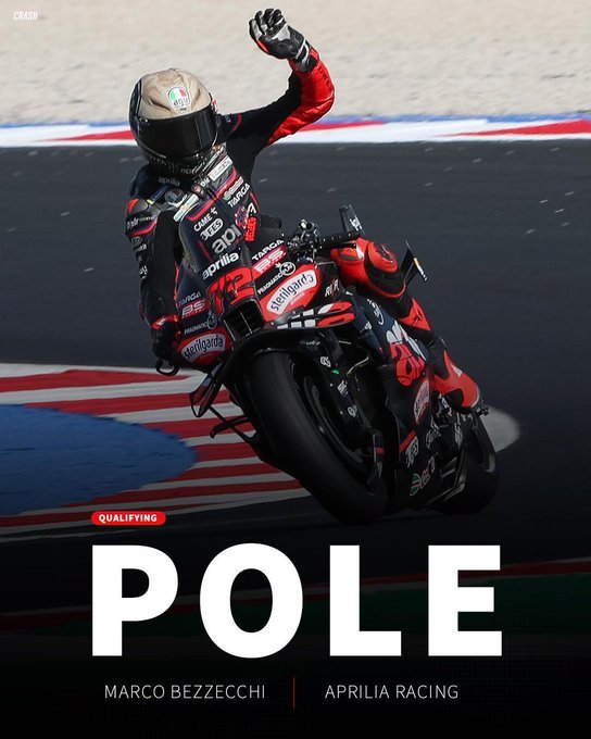 MotoGP: Italianul Marco Bezzecchi va pleca din pole position la Marele Premiu al statului San Marino