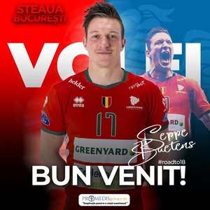 Volei masculin: Belgianul Seppe Baetens a semnat cu Steaua