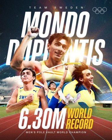 Atletism: Senzaţionalul Mondo Duplantis a câştigat titlul la săritura cu prăjina cu un al 14-lea record mondial- VIDEO