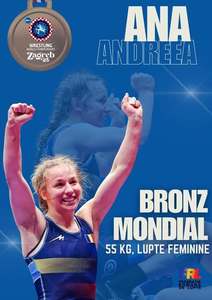 Performanţă pentru luptele româneşti: Ana Andreea Beatrice a câştigat medalia de bronz la CM de la Zagreb