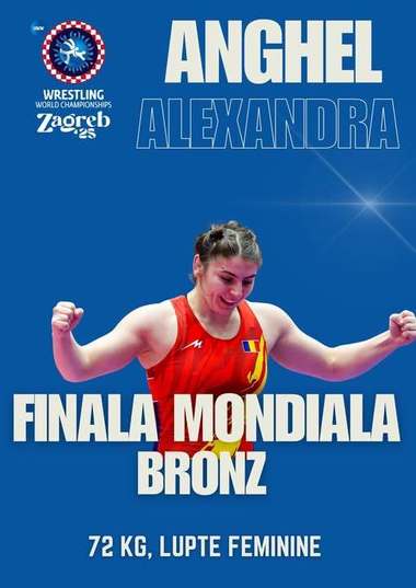 Lupte: Sportiva Alexandra Anghel va lupta pentru bronz la CM de la Zagreb