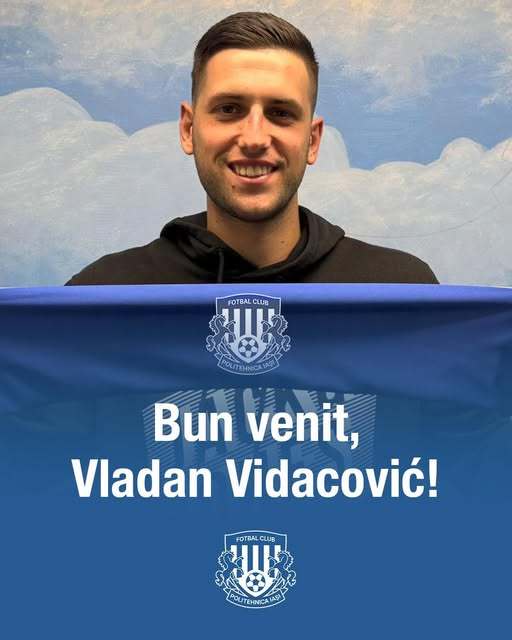 Liga 2: Poli Iaşi l-a transferat pe mijlocaşul sârb Vladan Vidakovic 