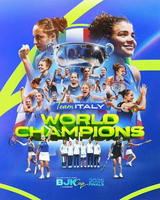 Italia a învins SUA şi a câştigat pentru a doua oară consecutiv Billie Jean King Cup