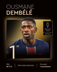 UPDATE - Ousmane Dembele a câştigat Balonul de Aur: Este extraordinar ceea ce trăiesc  - FOTO