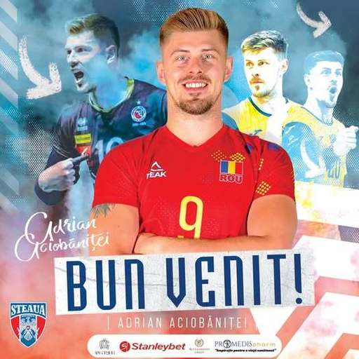 Volei masculin: Adrian Aciobăniţei, component al naţionalei, noul jucător al echipei Steaua Bucureşti