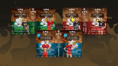 Volei: Fotografii cu jucătorii naţionalei, inserate pe 1,6 mil. de cutii cu sare românească din magazine, printr-o campanie a FRV