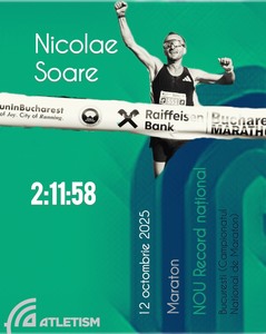 Atletism: Recordul naţional la maraton, doborât de Nicolae Soare, după 47 de ani