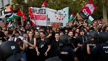 Cinci arestări în timpul manifestaţiilor pro-palestiniene dinaintea unui meci de baschet la Valencia