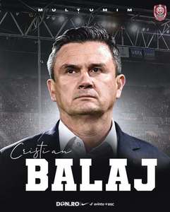Superliga: Cristian Balaj nu mai este preşedintele clubului CFR Cluj