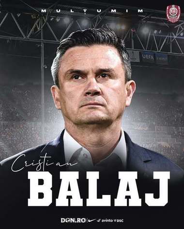 Superliga: Cristian Balaj nu mai este preşedintele clubului CFR Cluj