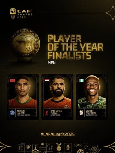 Achraf Hakimi, Mohamed Salah şi Victor Osimhen, finaliştii pentru Balonul de Aur african