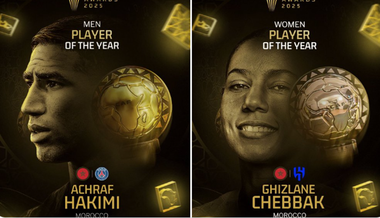 Premiile CAF 2025: Achraf Hakimi şi Ghizlane Chebbak au fost aleşi jucătorii africani ai anului