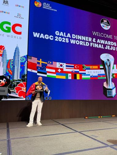 Gabriel Teodorescu - primul român care câstigă o medalie la Mondialul de Golf amatori - FOTO, VIDEO