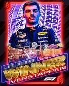 Max Verstappen a câştigat Marele Premiu de la Las Vegas. Ocupanţii primelor trei locuri, conduşi spre podium într-un Cadillas roz din lego - VIDEO