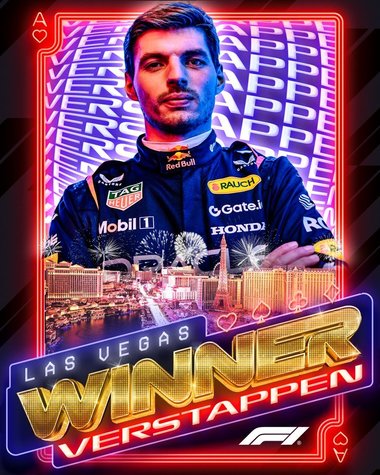 Max Verstappen a câştigat Marele Premiu de la Las Vegas. Ocupanţii primelor trei locuri, conduşi spre podium într-un Cadillas roz din lego - VIDEO