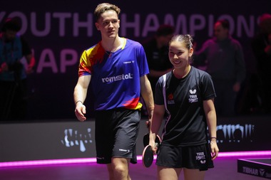 Tenis de masă: Calificare în sferturile de finală pentru Iulian Chiriţa şi partenera galeză Anna Hursey, la dublu mixt, la CM de Juniori