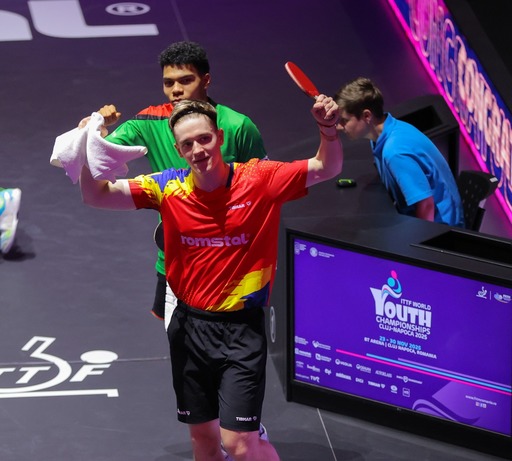 Tenis de masă: Iulian Chiriţa a obţinut bronzul mondial la dublu, la CM de juniori