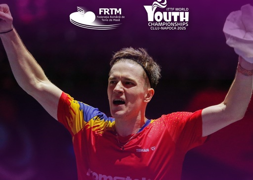 Tenis de masă: Iulian Chiriţa, vicecampion mondial la dublu mixt, la U19